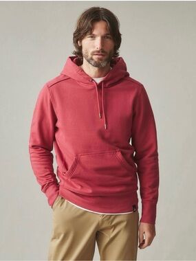 AMERICAN GIANT Pullover Hoodie in Red Size Small